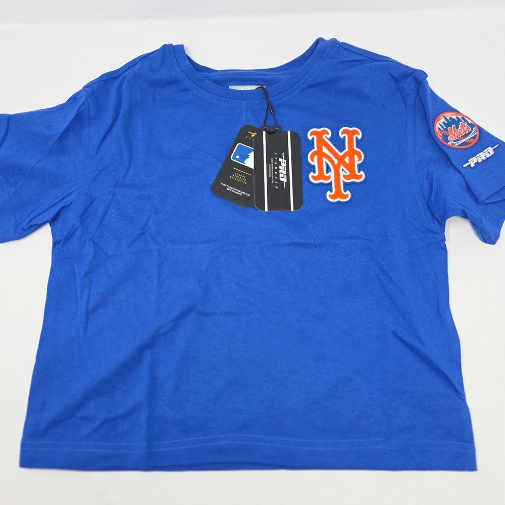 Pro Standard T-Shirt Girls M(8/10) Royal Blue New York Mets Classic Boxy Tee NWT